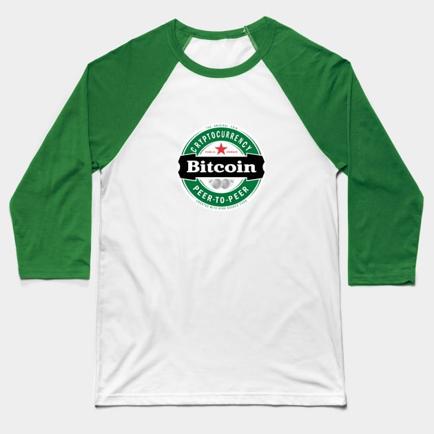 Bitcoin Brewsky Baseball T-Shirt by phneep
